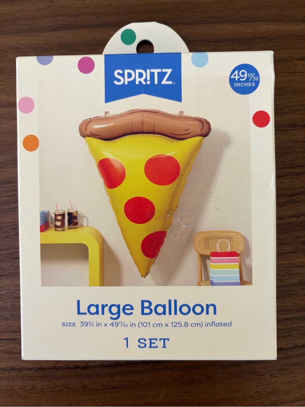 Spritz Large Pizza Slice Foil Balloon Party Decoration New